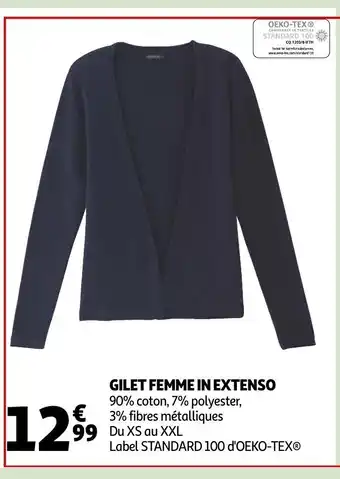 Auchan Gilet Femme In Extenso offre