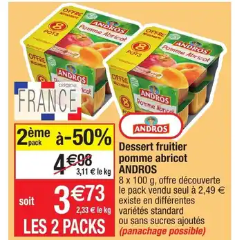 Migros Dessert Fruitier Pomme Abricot offre