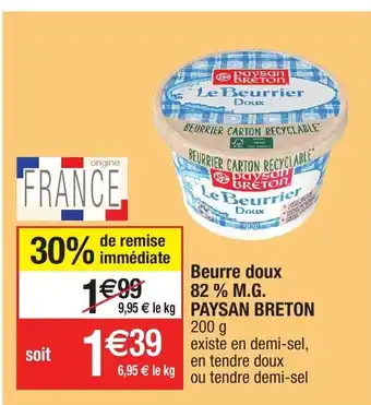 Migros Beurre Doux offre