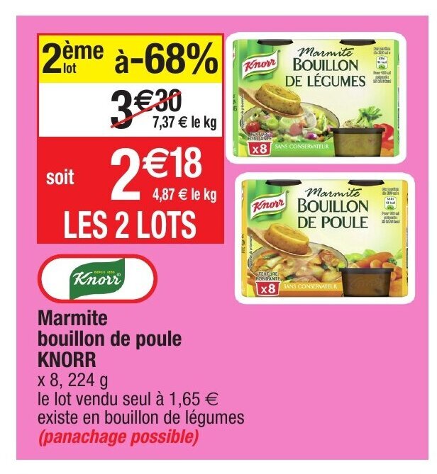 Promo Marmite Bouillon de Poule chez Migros