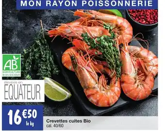 Migros Crevettes Cuites Bio offre