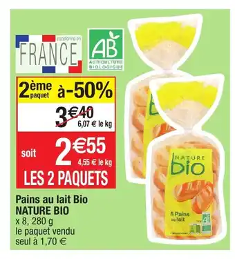 Migros Pains Au Lait Bio offre