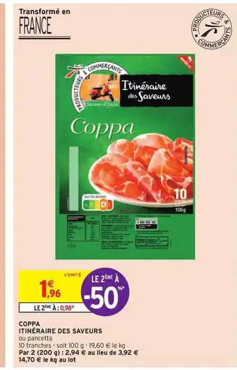 Intermarché Coppa Itinéraire Des Saveurs offre