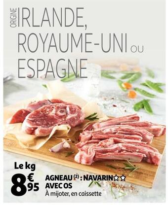 Auchan Agneau: navarin avec os offre