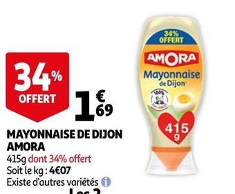 Auchan Amora mayonnaise de dijon offre