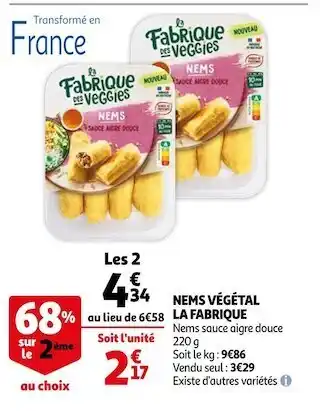La fabrique nems végétal