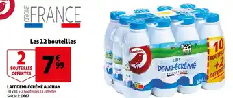Auchan Auchan lait demi-écrémé offre