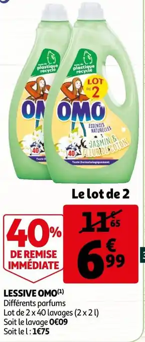 Auchan Omo lessive offre