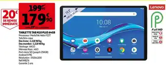 Auchan Lenovo tablette tab m10 plus 64gb offre