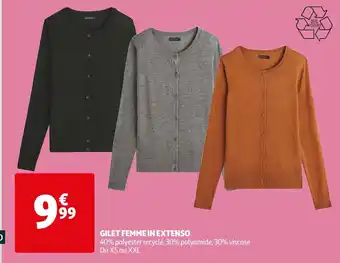 Auchan In extenso gilet femme offre