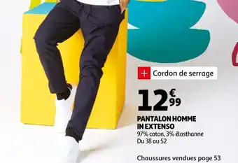 Auchan In extenso pantalon homme offre
