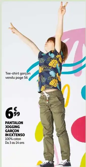 Auchan In extenso pantalon jogging garçon offre