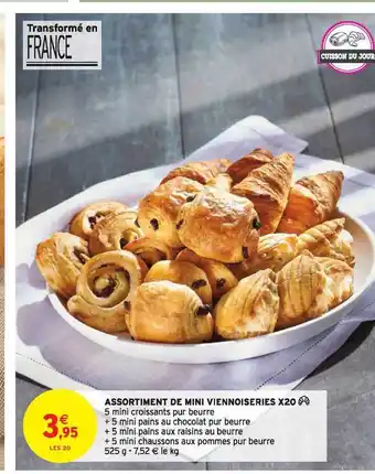 Intermarché Assortiment De Mini Viennoiseries X20 offre