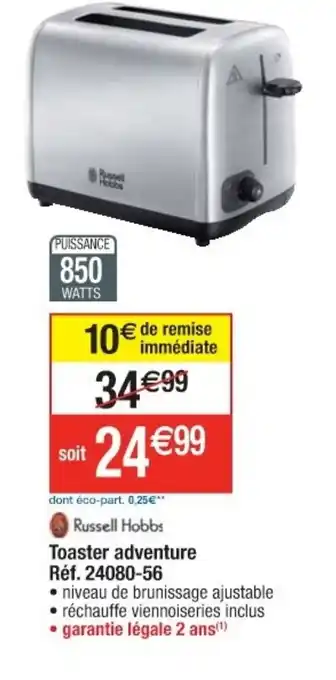 Cora x Carrefour Toaster Adventure Réf. 24080-56 offre