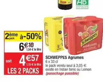 Cora x Carrefour SCHWEPPES Agrumes offre
