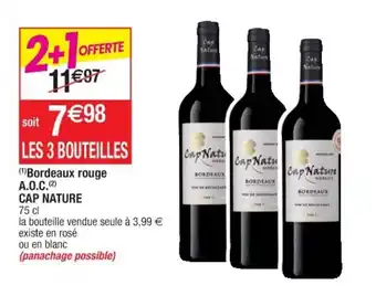 Cora x Carrefour Bordeaux Rouge A.O.C Cap Nature offre