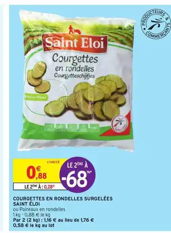 Intermarché Courgettes En Rondelles Surgelées Saint éloi offre