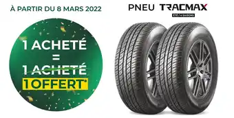 Feu Vert Tracmax bon plan sur les pneus offre