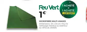 Feu Vert Microfibre multi-usages offre