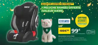Feu Vert Sparco rehausseur isofix f100k offre