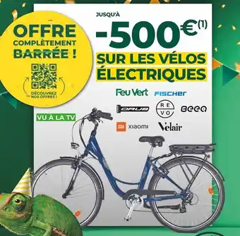 Feu Vert Bon plan sur les vélos électriques offre