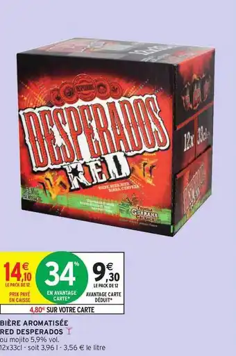 Intermarché Bière Aromatisée Red Desperados offre