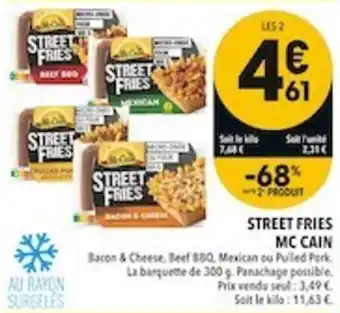 Street fries mc cain