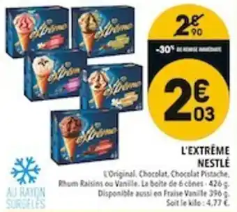 Supeco L'extrême nestlé offre