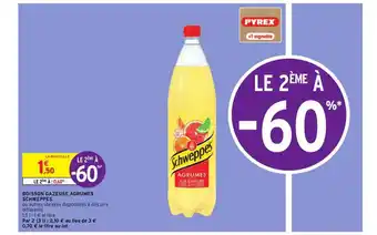 Intermarché Boisson Gazeuse Agrumes Schweppes offre
