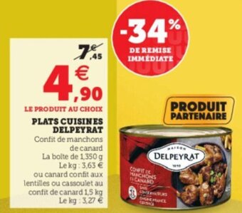 U Express Plats cuisines delpeyrat offre