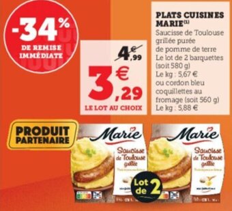 U Express Plats cuisines marie offre