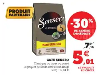 U Express Cafe senseo offre