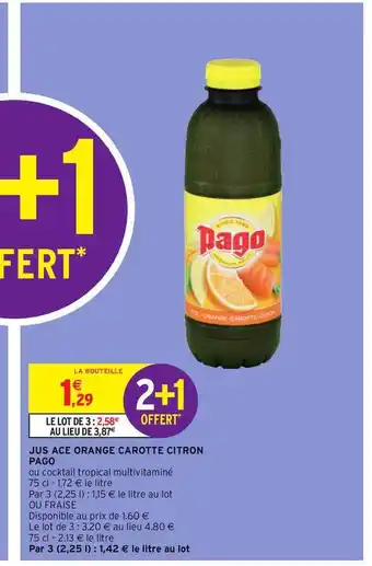 Jus Ace Orange Carotte Citron Pago