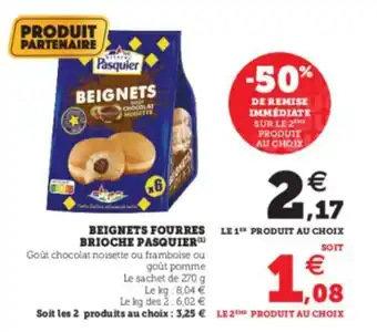 U Express Beignets fourres brioche pasquier offre