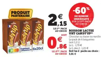 U Express Boisson lactee UHT candy'up offre