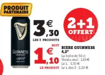 U Express Biere guinness offre