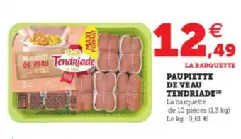 U Express Paupiette de veau tendriade offre