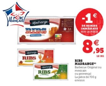 U Express Ribs madrange offre