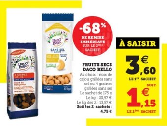 U Express Fruits secs daco bello offre