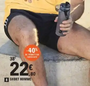 E.Leclerc Sport Short homme offre