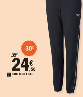 E.Leclerc Sport Pantalon fille offre