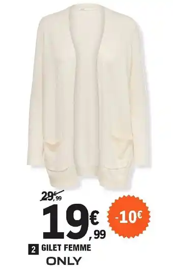E.Leclerc Sport Gilet femme offre