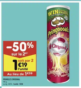 Leader Price Pringles Original offre