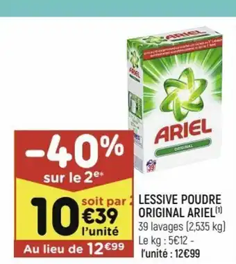 Leader Price Lessive Poudre offre