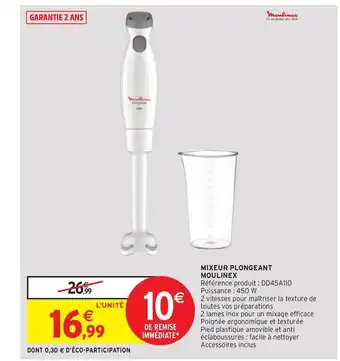 Mixeur Plongeant Moulinex
