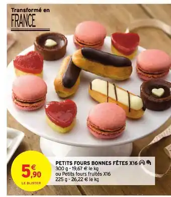 Intermarché Petits Fours Bonnes Fêtes X16 offre