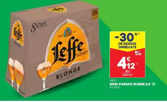 ALDI Bière d'Abbaye Blonde 6,6 offre