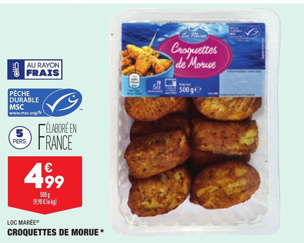 Promo Croquettes de morue chez ALDI