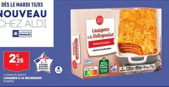 ALDI Lasagnes à La Bolognaise offre