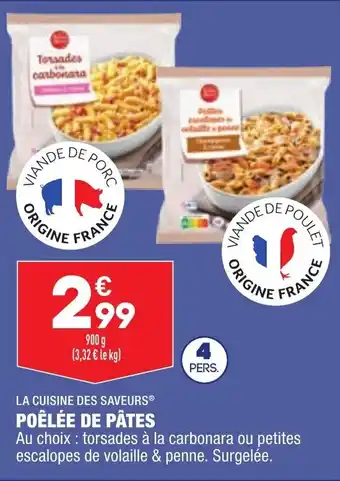 ALDI Poêlée de pâtes offre
